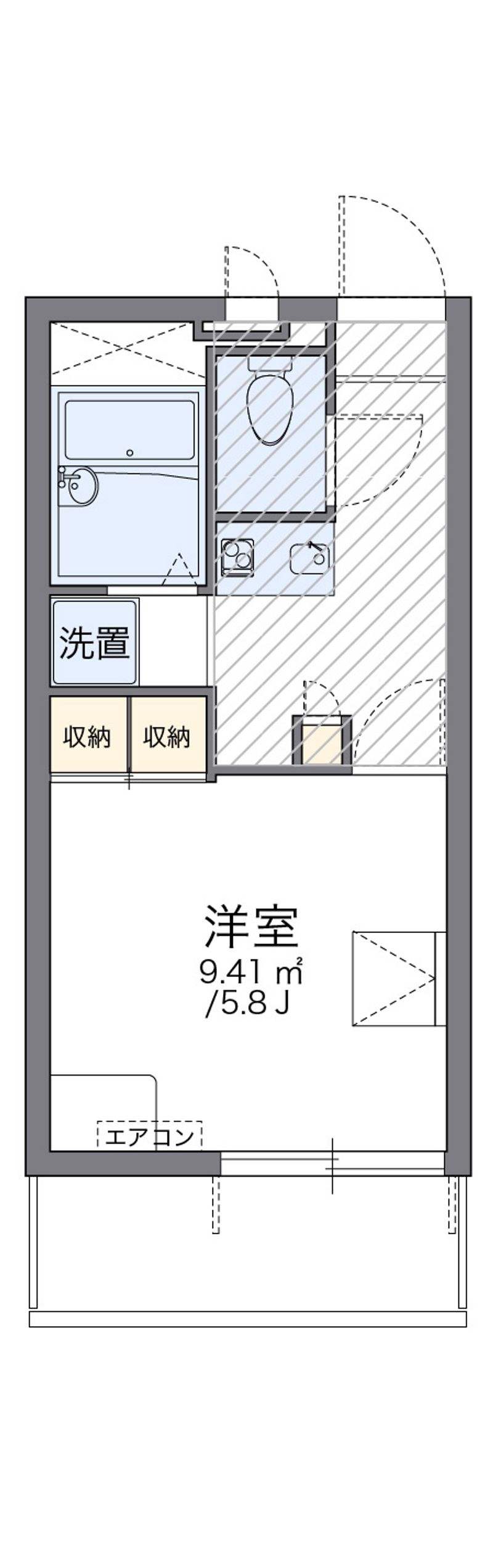 レオパレス琵琶湖 間取図