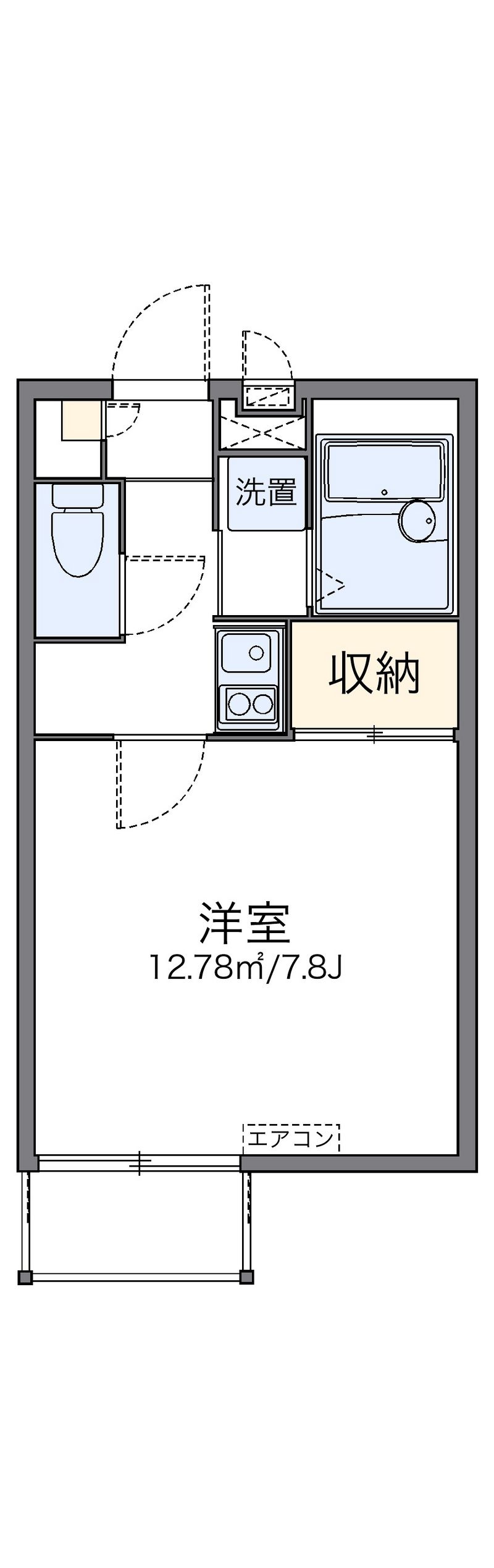レオパレス山科椥辻 間取図