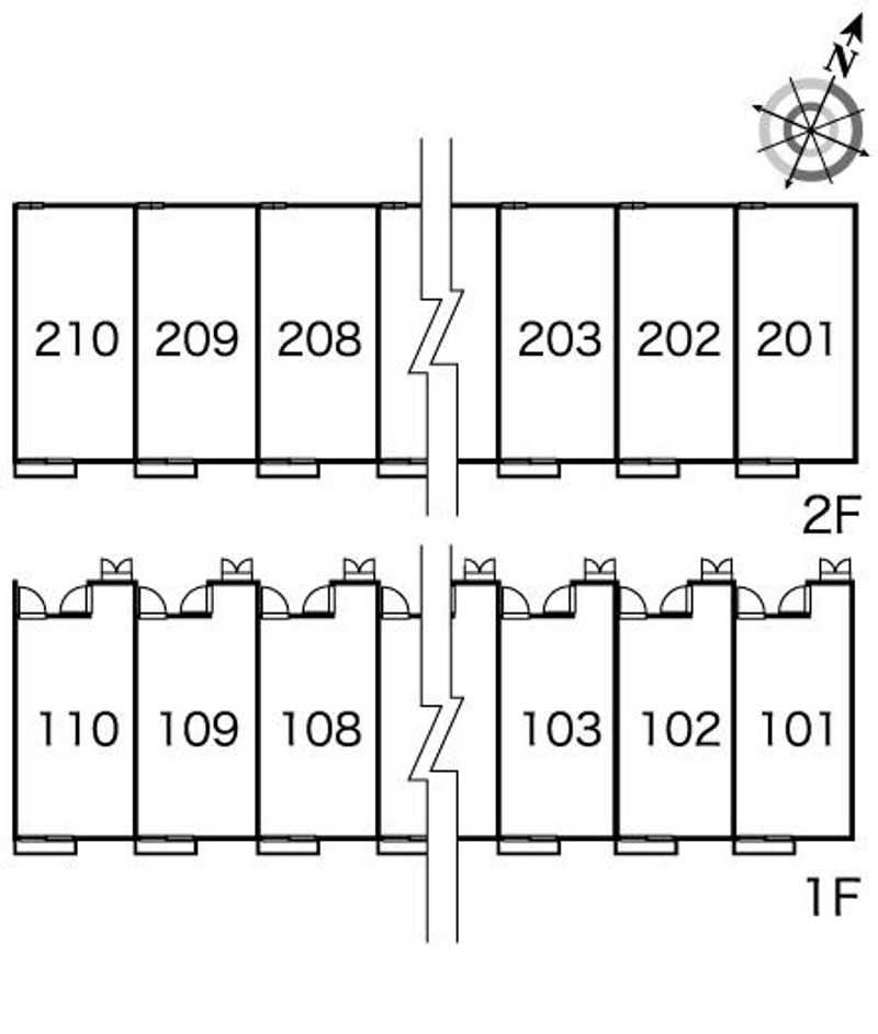 レオパレスタピスリー 間取配置図