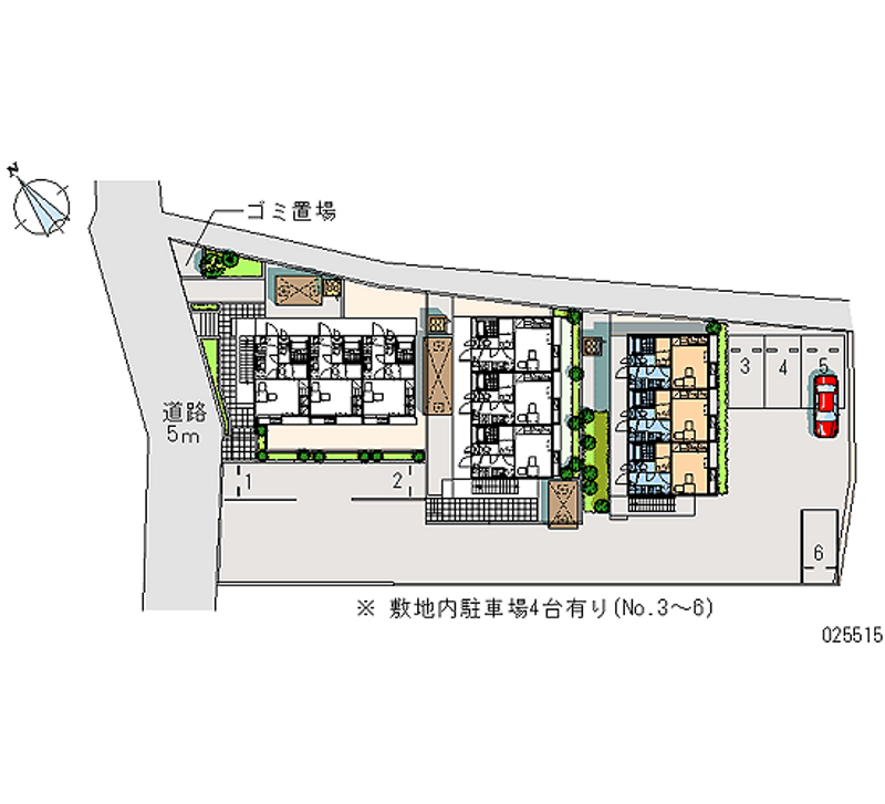 レオパレス市沢迎賓館Ⅲ 区画図