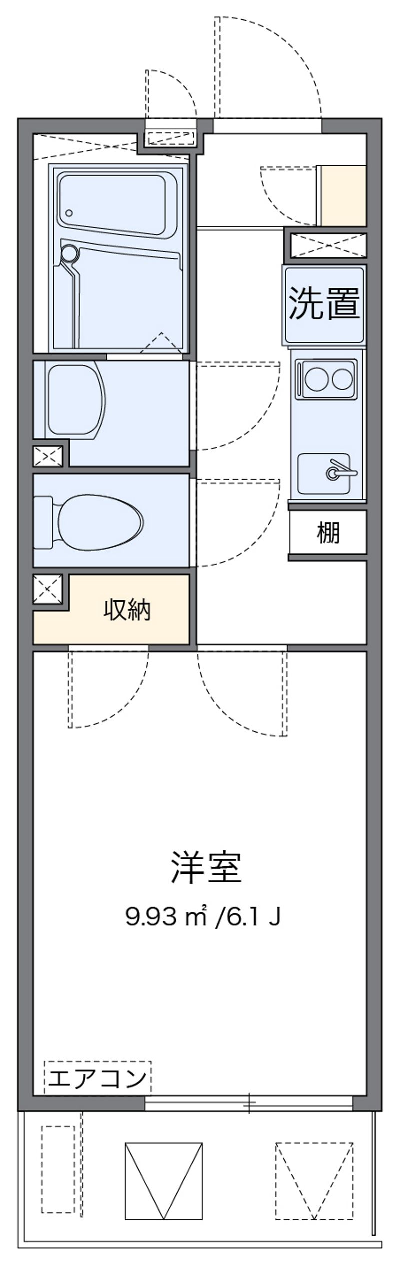レオネクストアドバンス殿町Ⅱ 間取図
