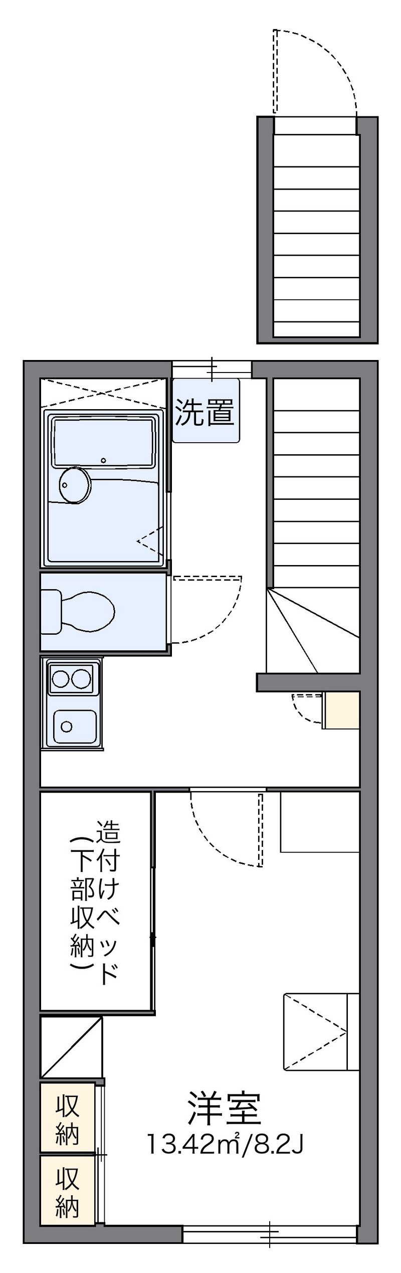 レオパレスなみうち 間取図