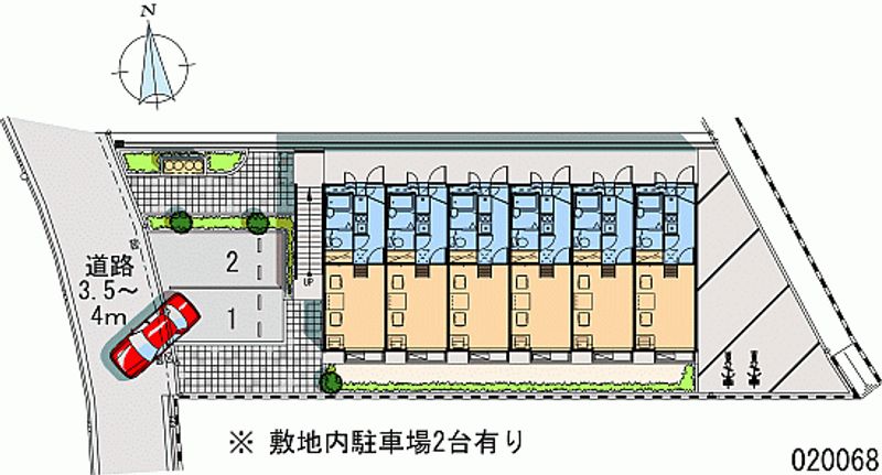 レオパレスヒライⅡ 月極駐車場