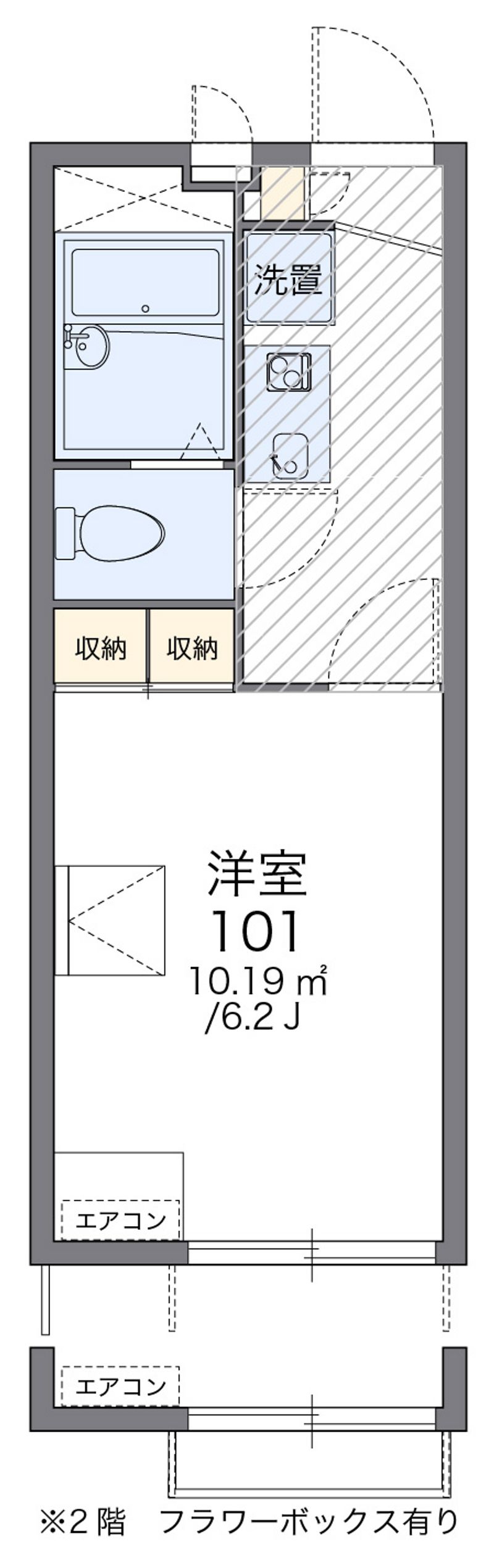 レオパレス夢桜 間取図
