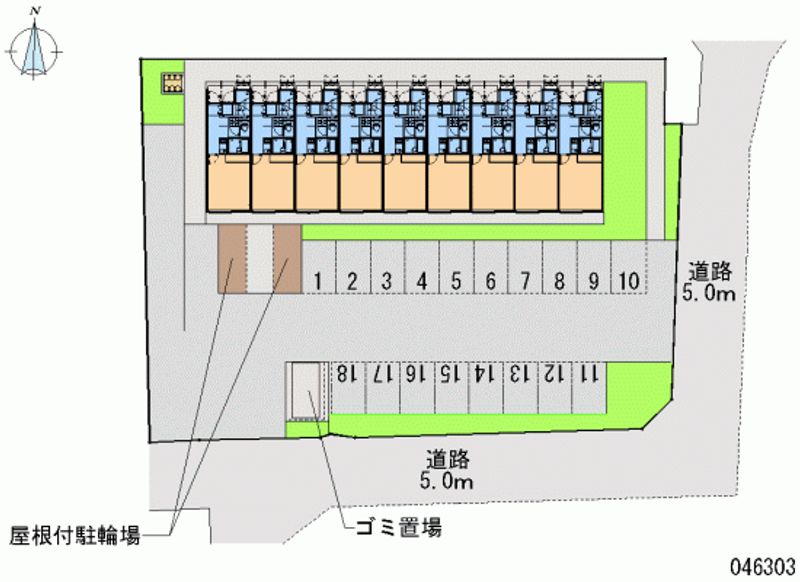 46303 Monthly parking lot