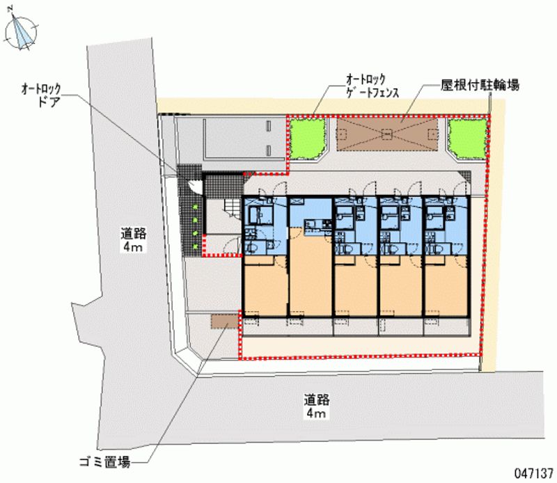 レオパレスシュペリュール 区画図