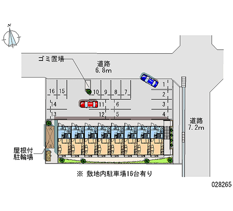 レオパレス岐阜県庁西 月極駐車場