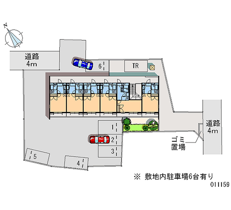 レオパレスラッフィナート 月極駐車場