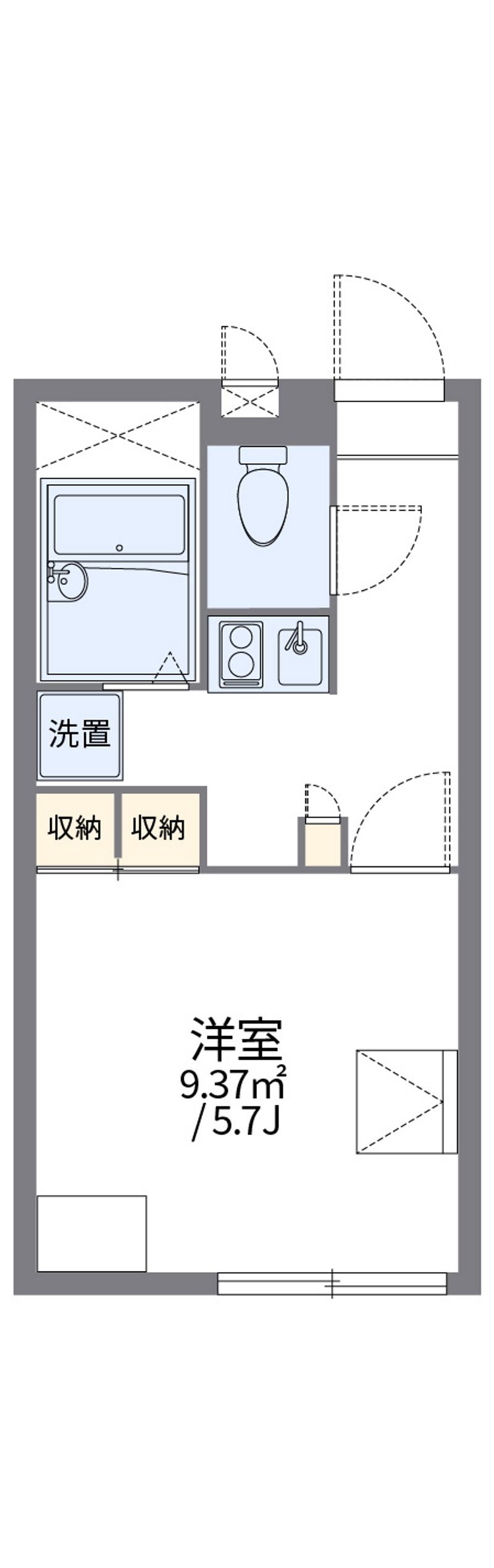 レオパレス長左衛門Ⅱ 間取図