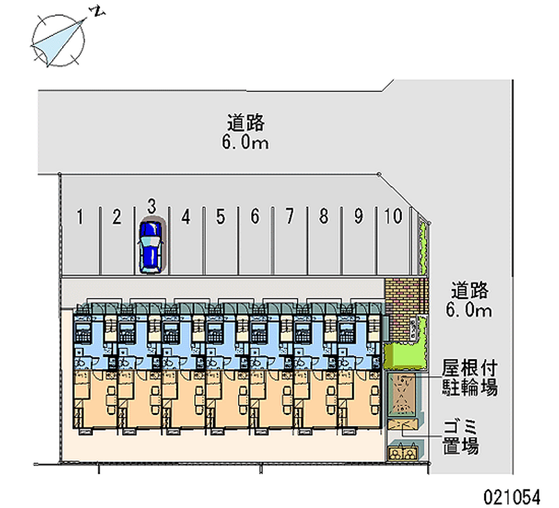 21054 bãi đậu xe hàng tháng