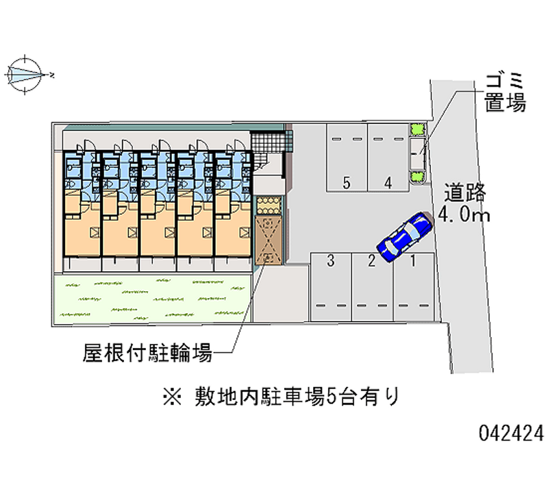 レオパレスフォンターナ内本町 区画図