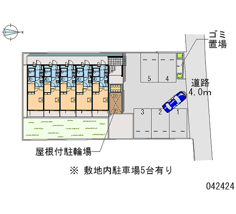 レオパレスフォンターナ内本町 月極駐車場