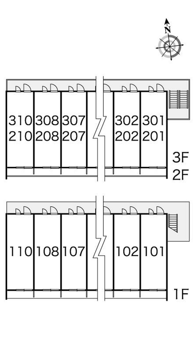 レオパレス松山インターⅡ 間取り配置図