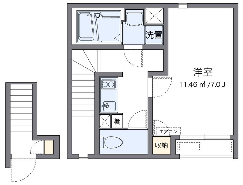 クレイノのぞみ西ヶ原 間取図