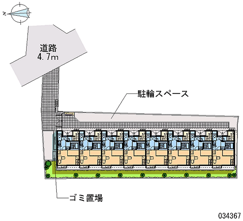 レオパレスフラッツイン 区画図