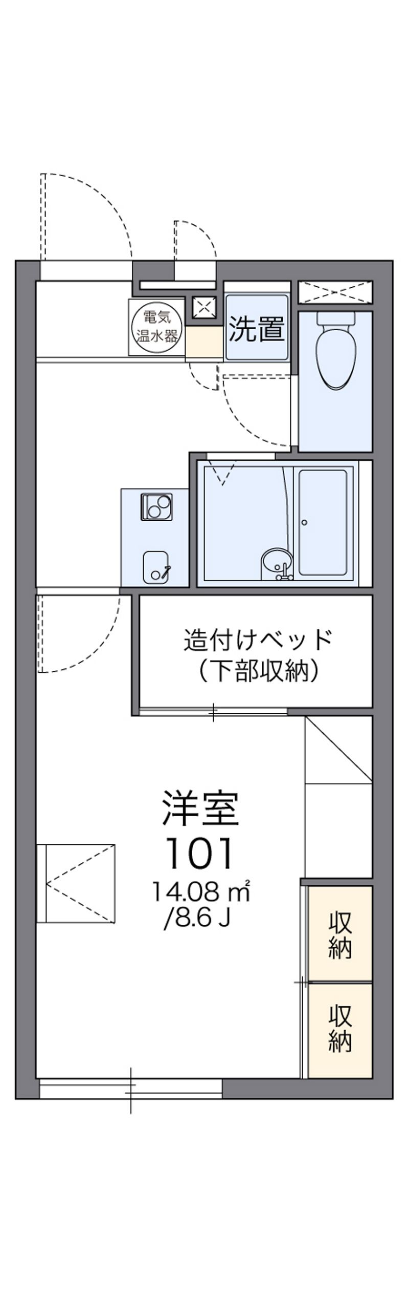 レオパレスＡＭＢＩＴＩＯＮ 間取図