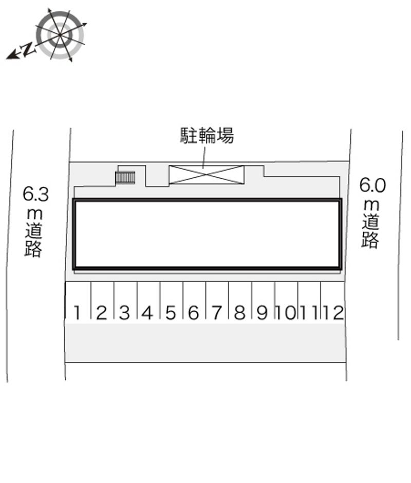 レオパレスＭ−１ 駐車場