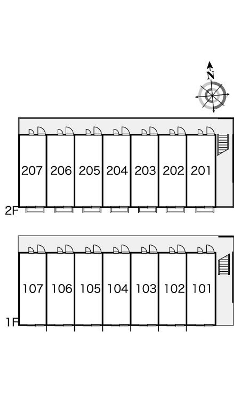 レオパレスシド　リジェール 間取配置図