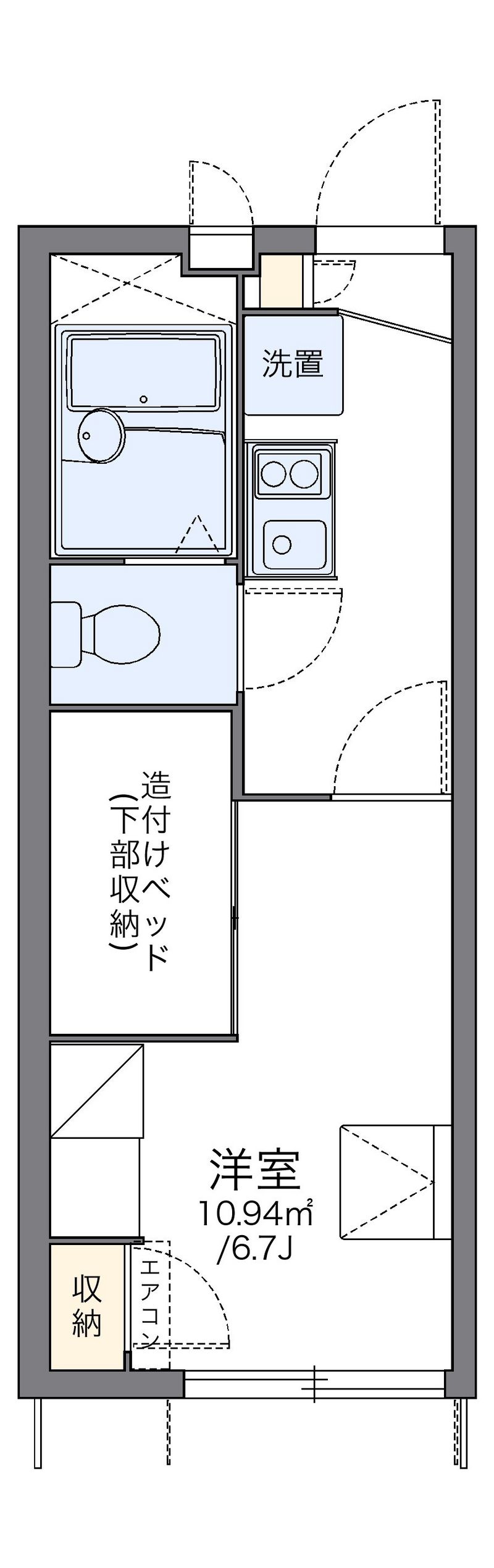 レオパレスジョーウンⅢ番館 間取図
