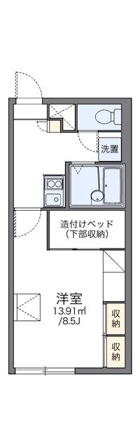 レオパレスプレミール 間取り図