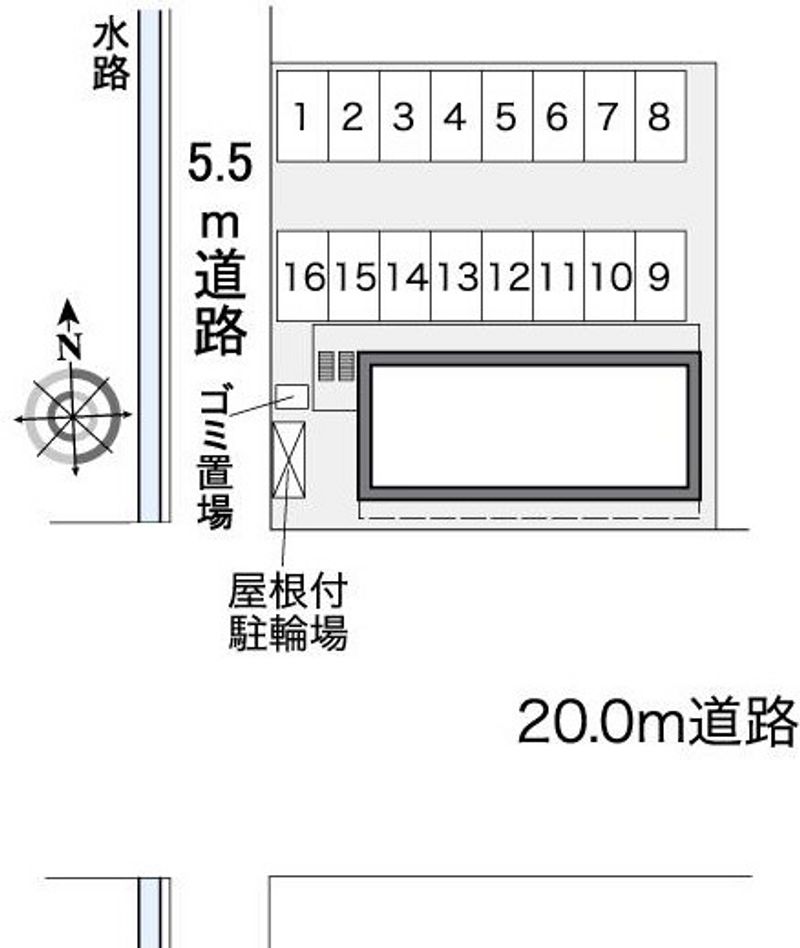 レオパレスステラ 駐車場