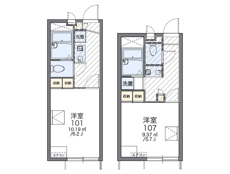 レオパレス祇園橋 間取図
