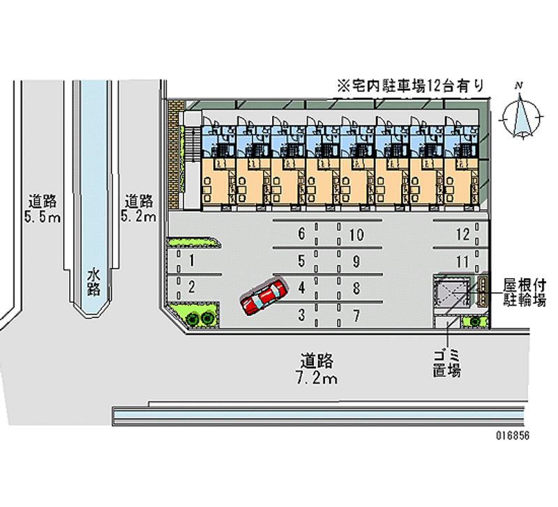 16856 Monthly parking lot