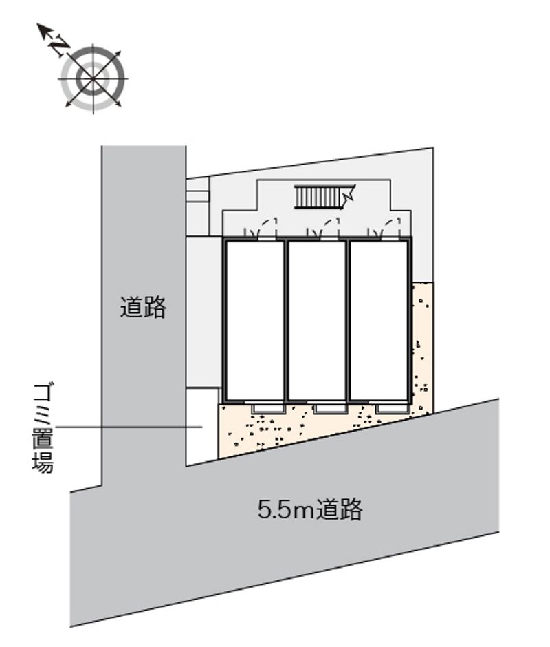 レオパレスＫＥＮ　Ⅲ 配置図