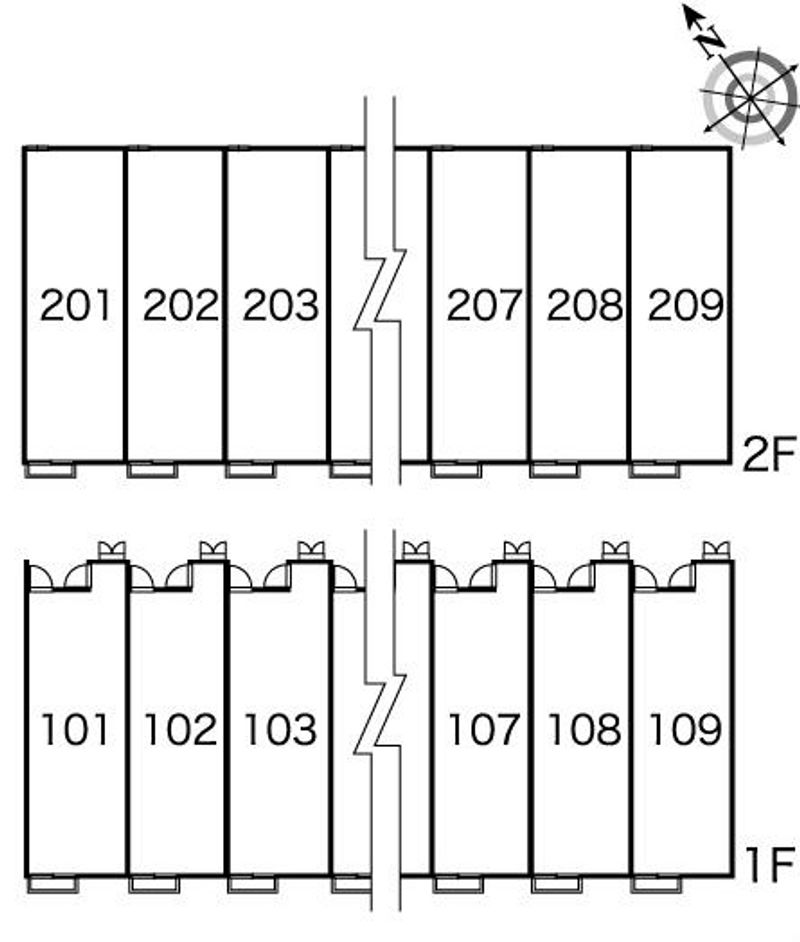 レオパレスノーヴァⅡ 間取配置図