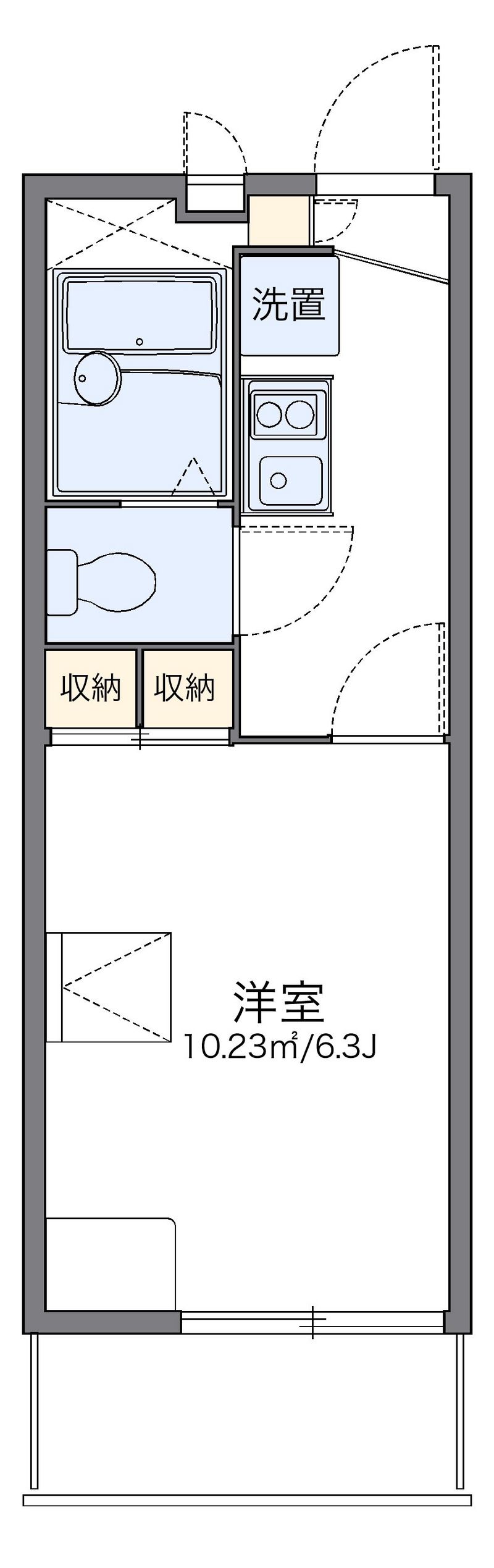 レオパレスＨＡＲＶＥ 間取図