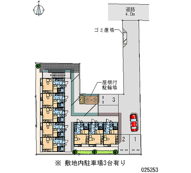 レオパレス勾当台アーバン 区画図