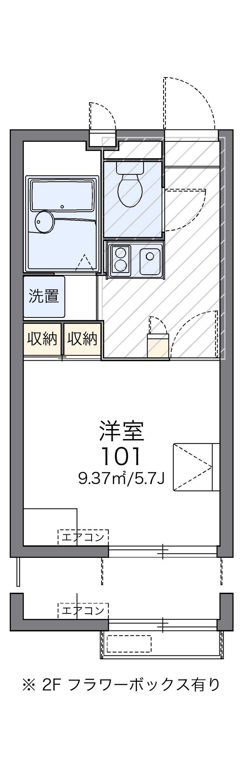 レオパレスＳＡＩＲＩＮ 間取図
