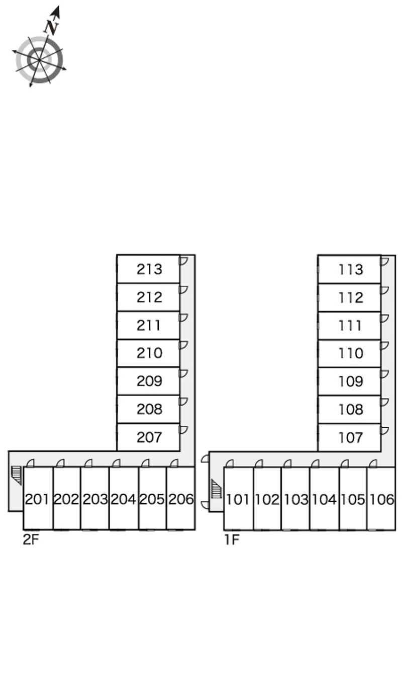 レオパレスエルナト 間取り配置図