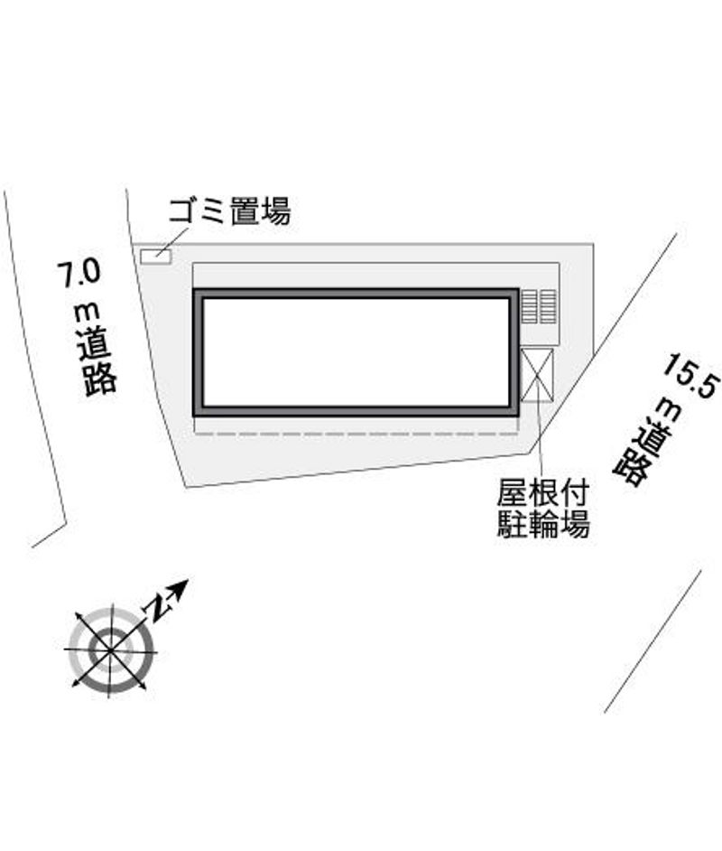 レオパレスベンリー寺島 配置図