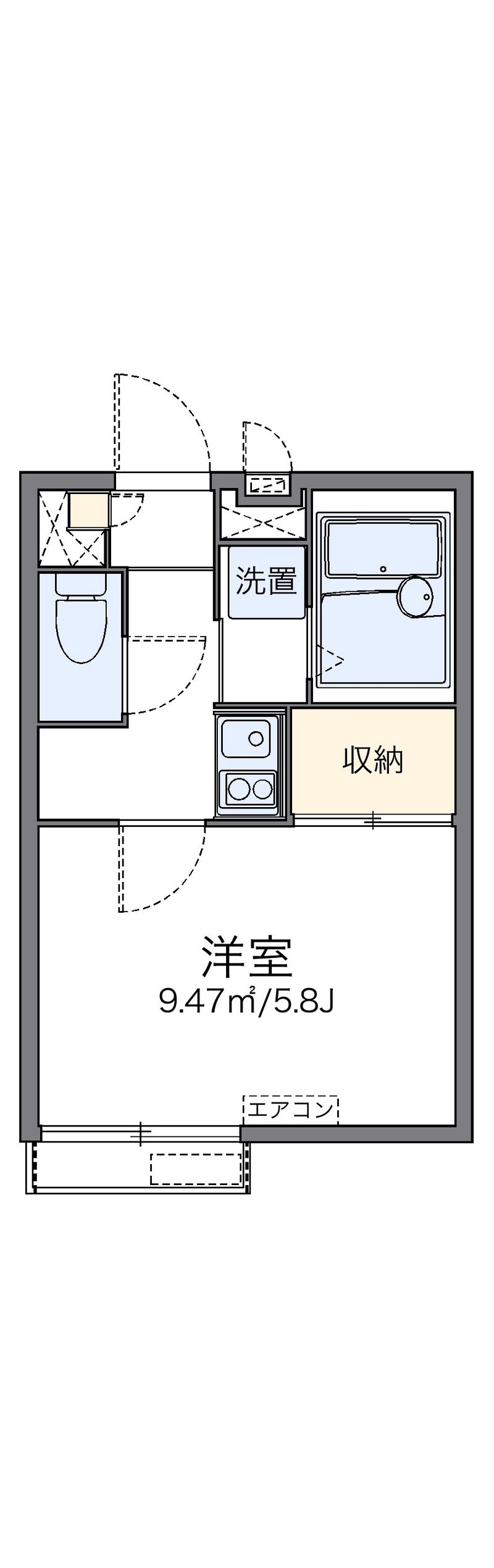 レオパレスＳＫＹ 間取図