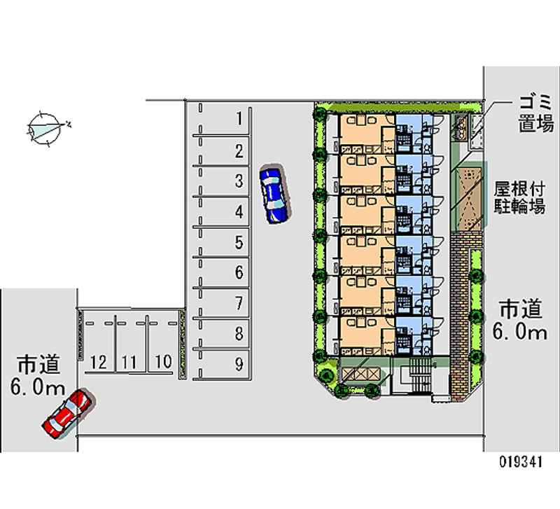 レオパレスアムール 月極駐車場