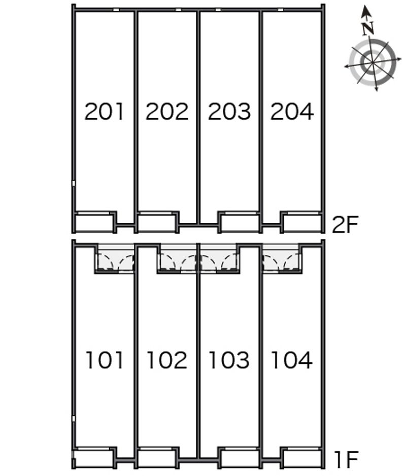 ミランダ白樺Ⅵ 間取り配置図