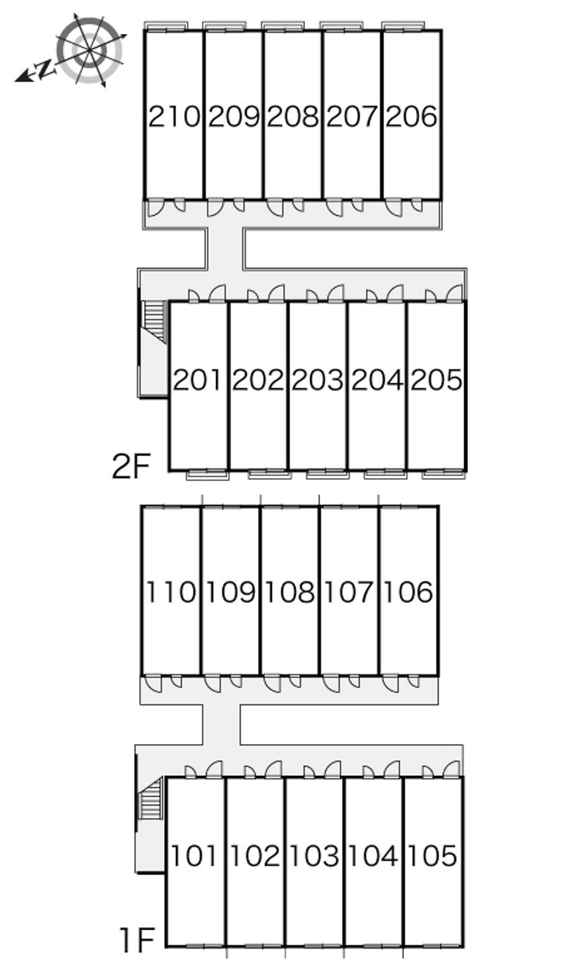 レオパレス上里 間取り配置図