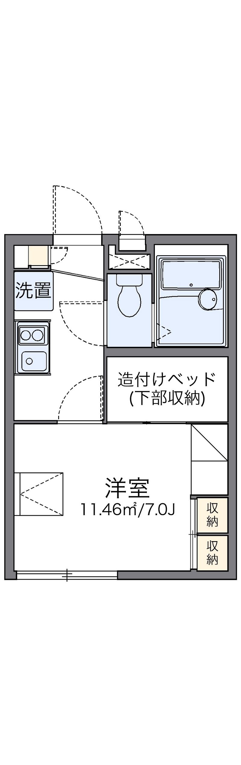 レオパレスビオラ 間取図