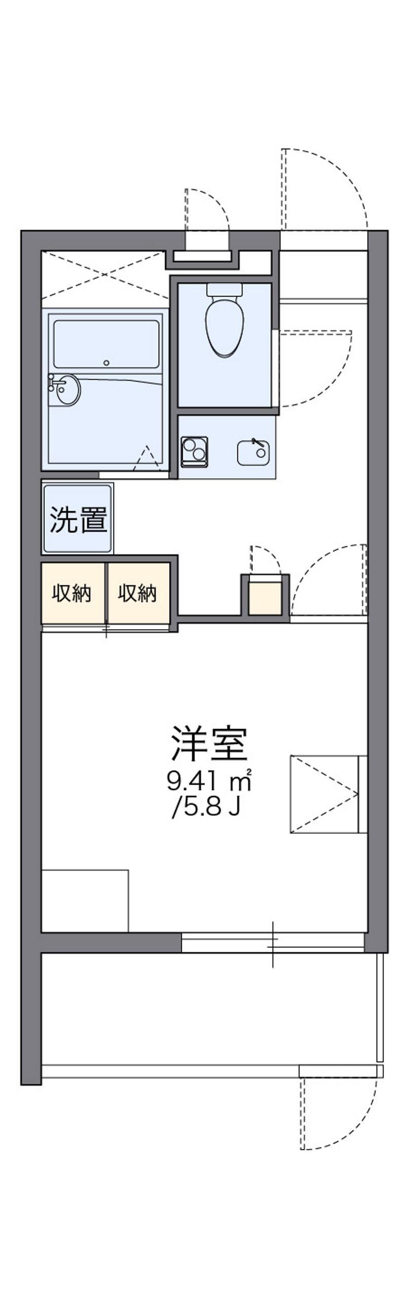 レオパレスクララ九条 間取図