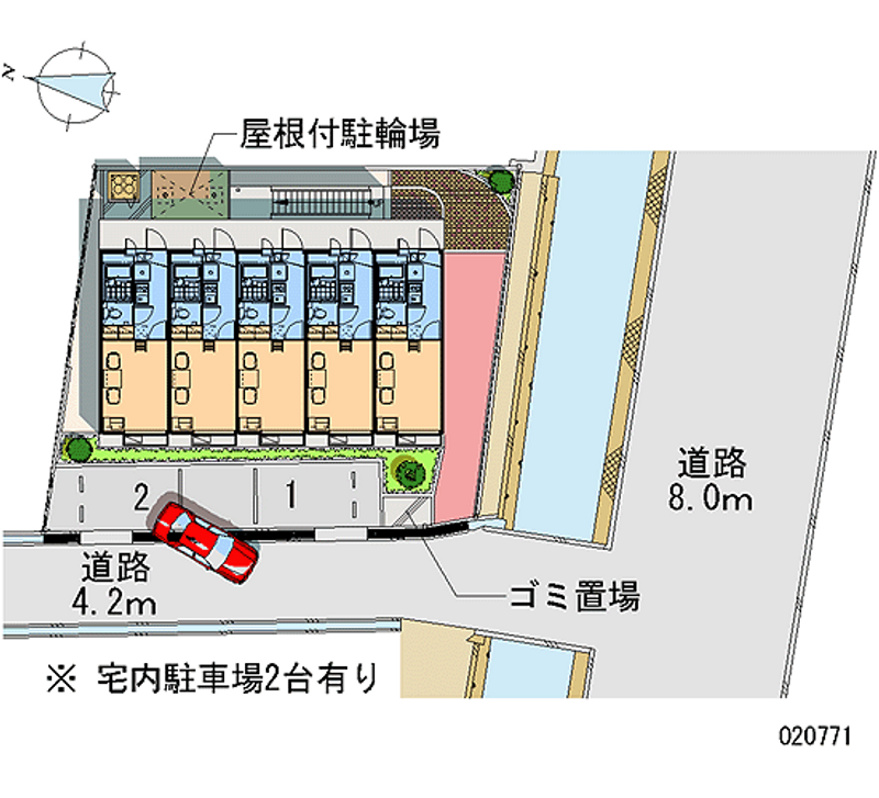 20771 Monthly parking lot