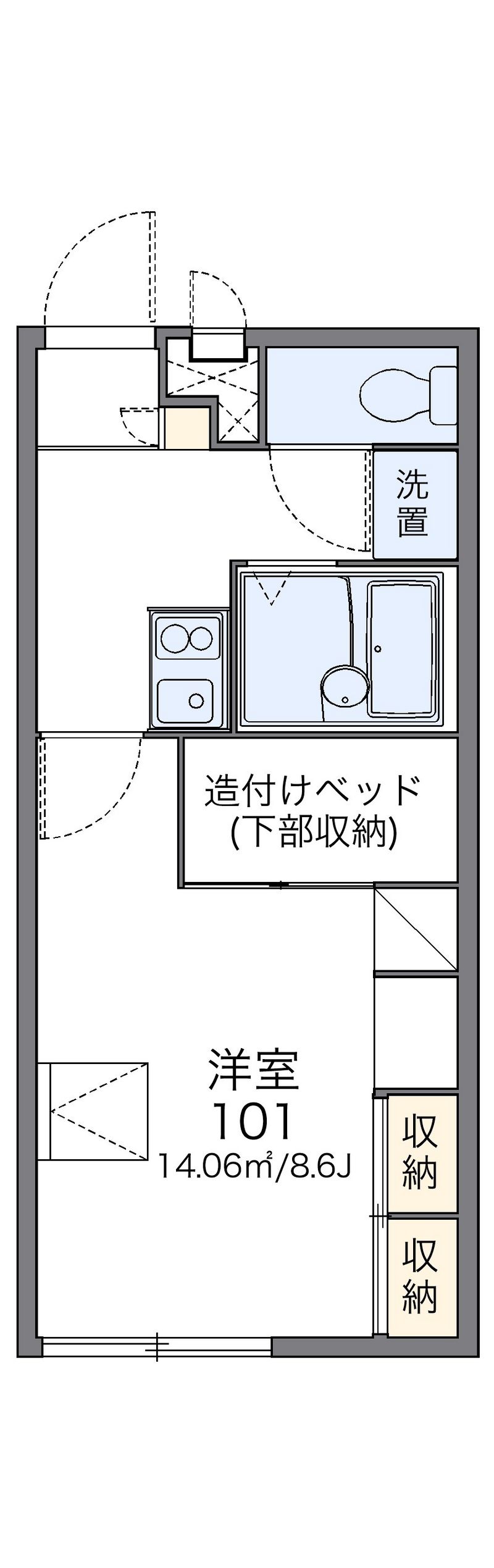 レオパレスＳＵＲＦ 間取図
