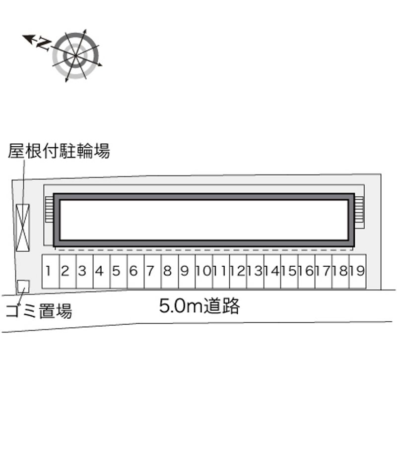レオパレスフルール和 配置図