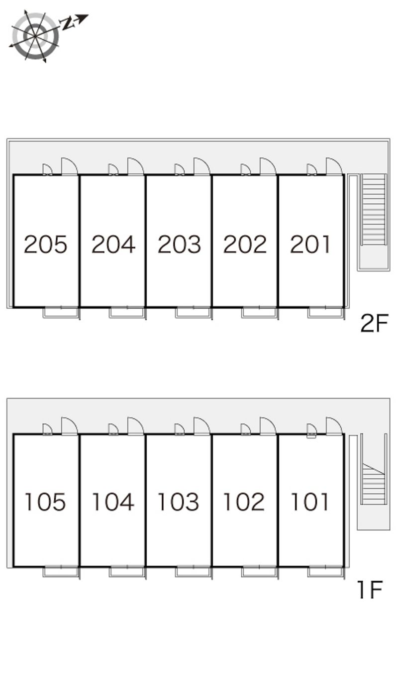 レオパレスドゥノール 間取配置図