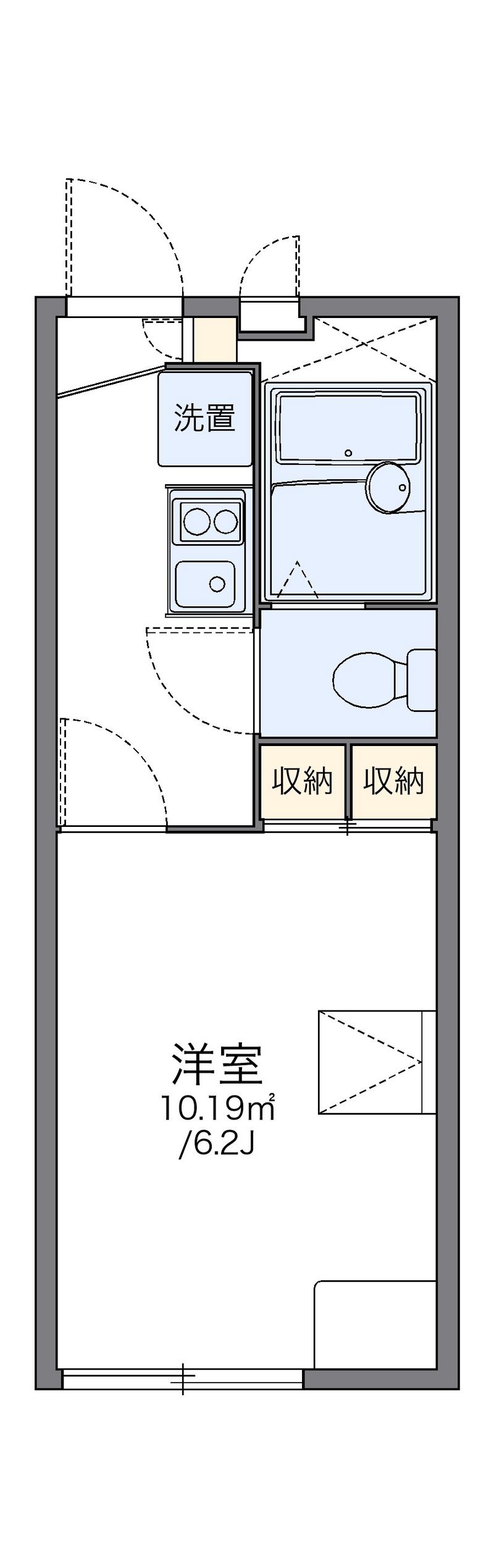 レオパレスフィレンツェ赤坂Ⅰ 間取図
