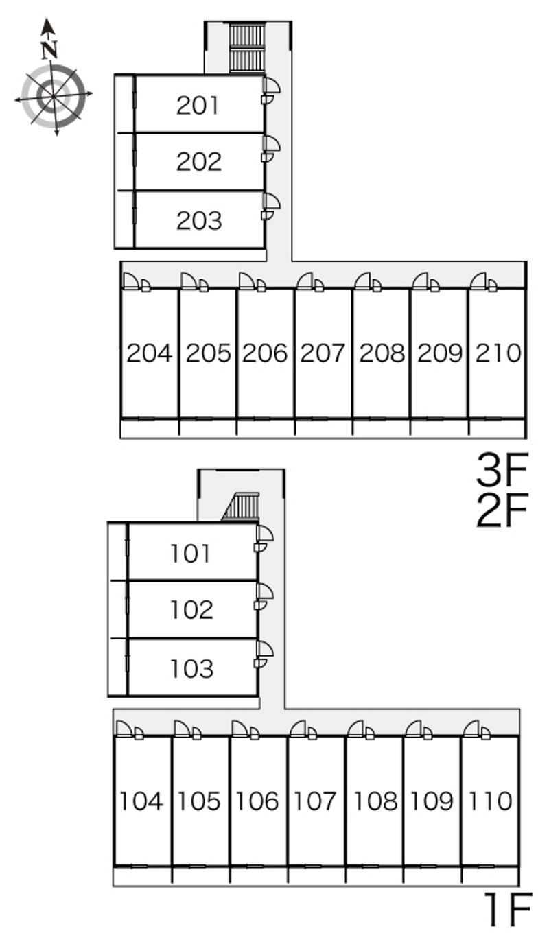 レオパレスドリーム 間取配置図