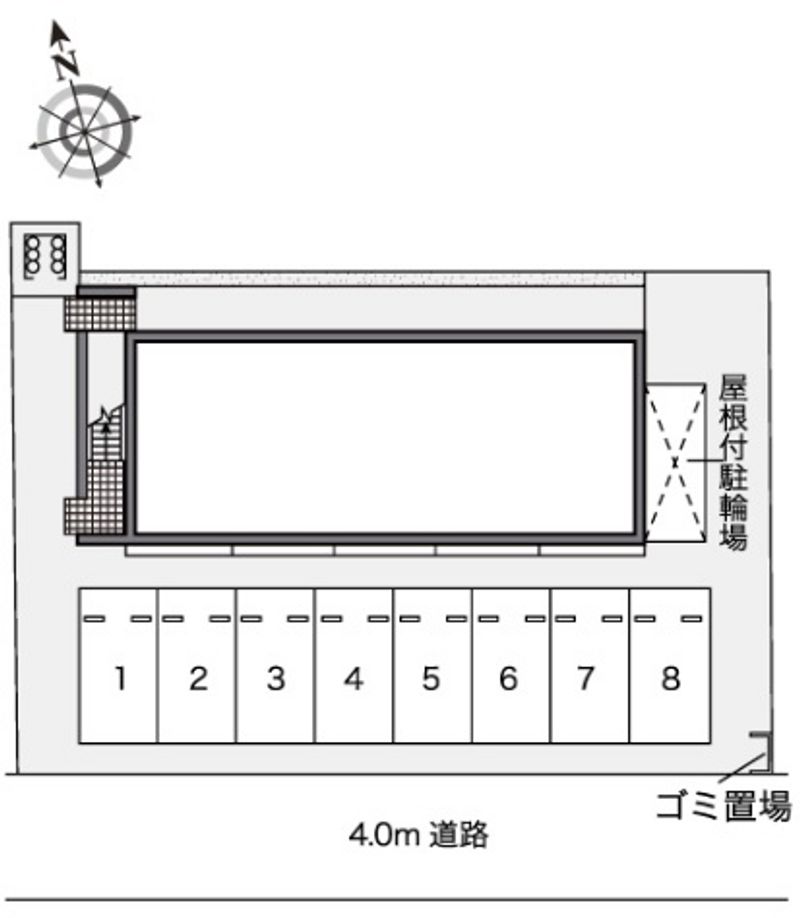レオパレス椿 駐車場