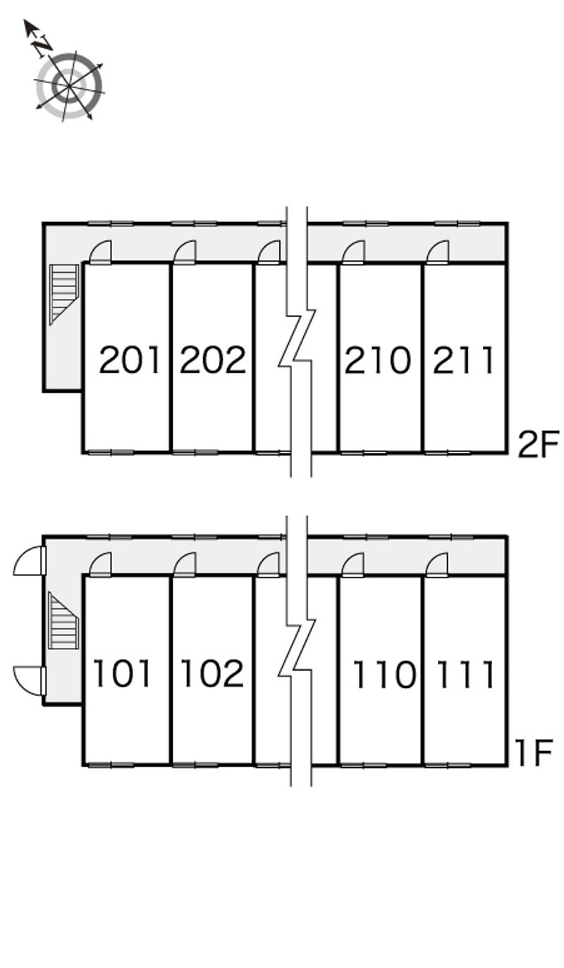レオパレスミラクⅢ 間取配置図