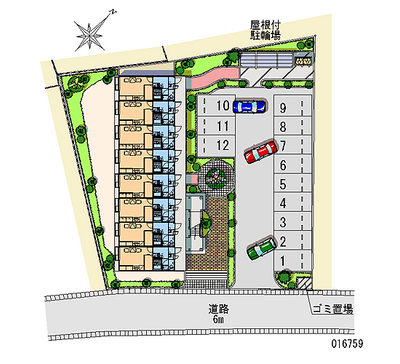 16759 Monthly parking lot