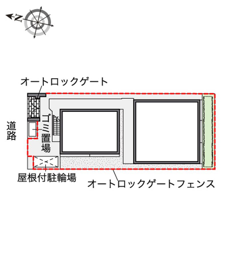 レオパレスコンフォートガーデン 配置図